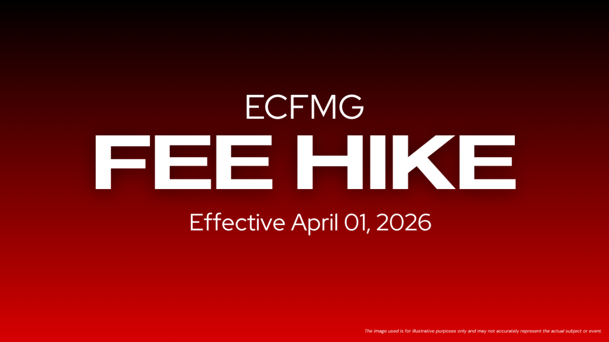ECFMG Fee Increase 2026