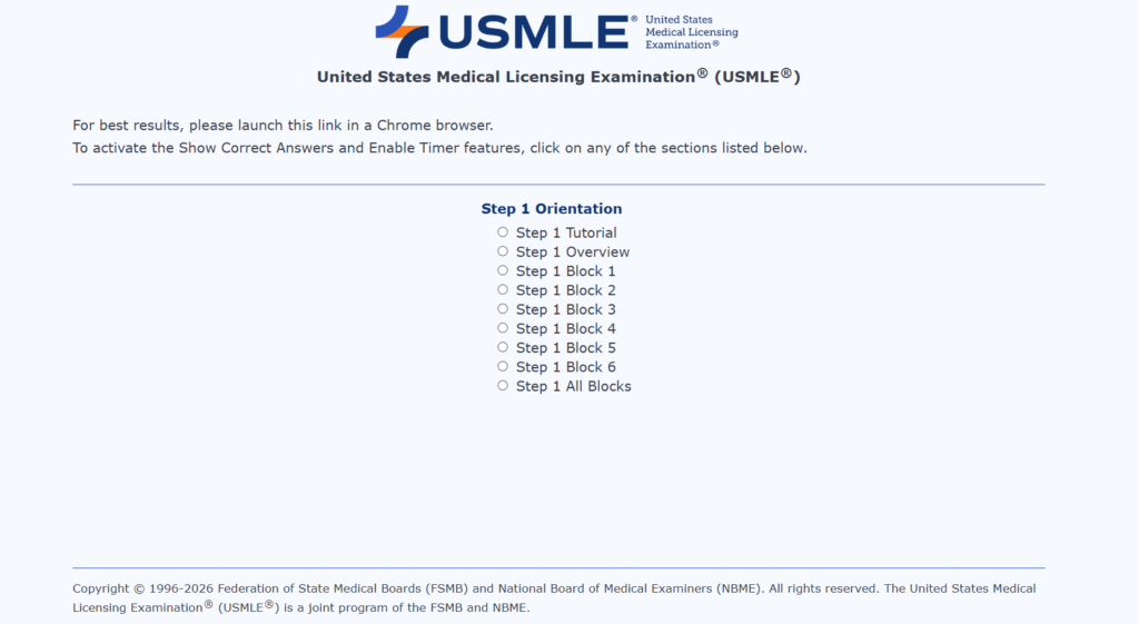 USMLE new interactive testing tools