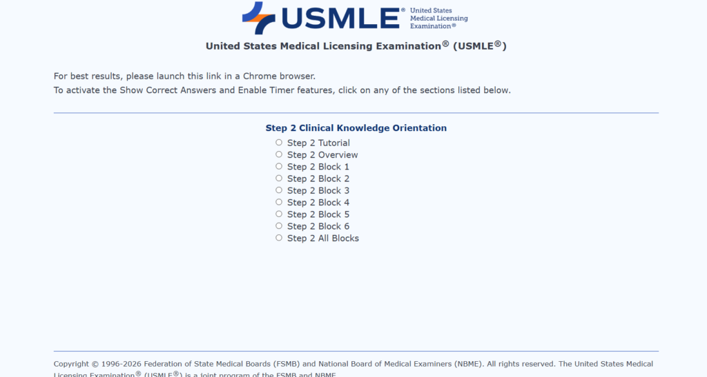 USMLE new interactive testing tools
