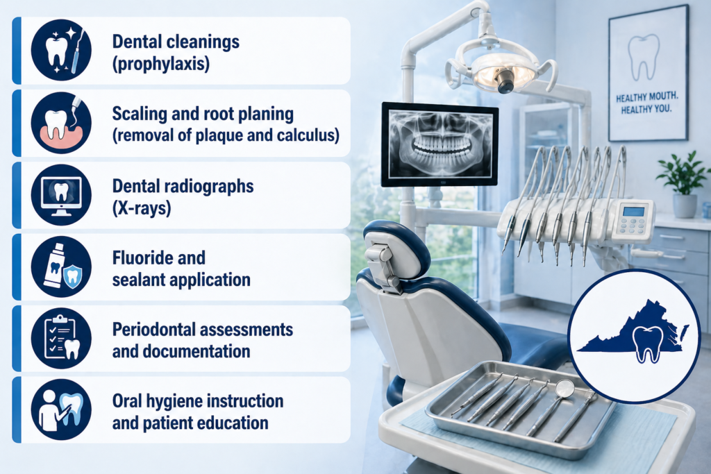 dental hygienist pathway Virginia 2026