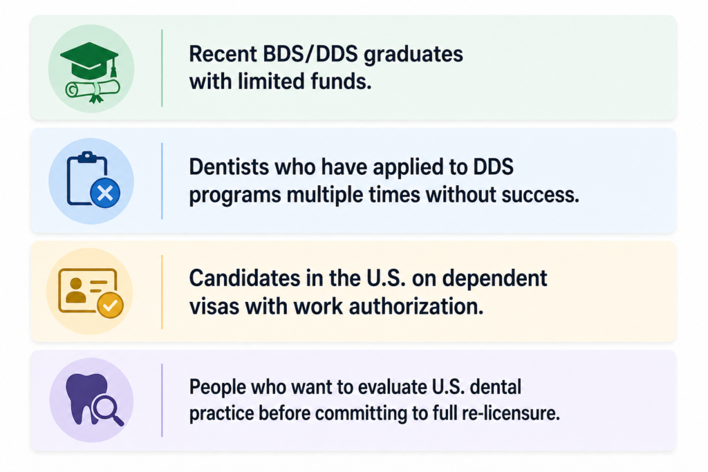 foreign dentist pathway USA 2026