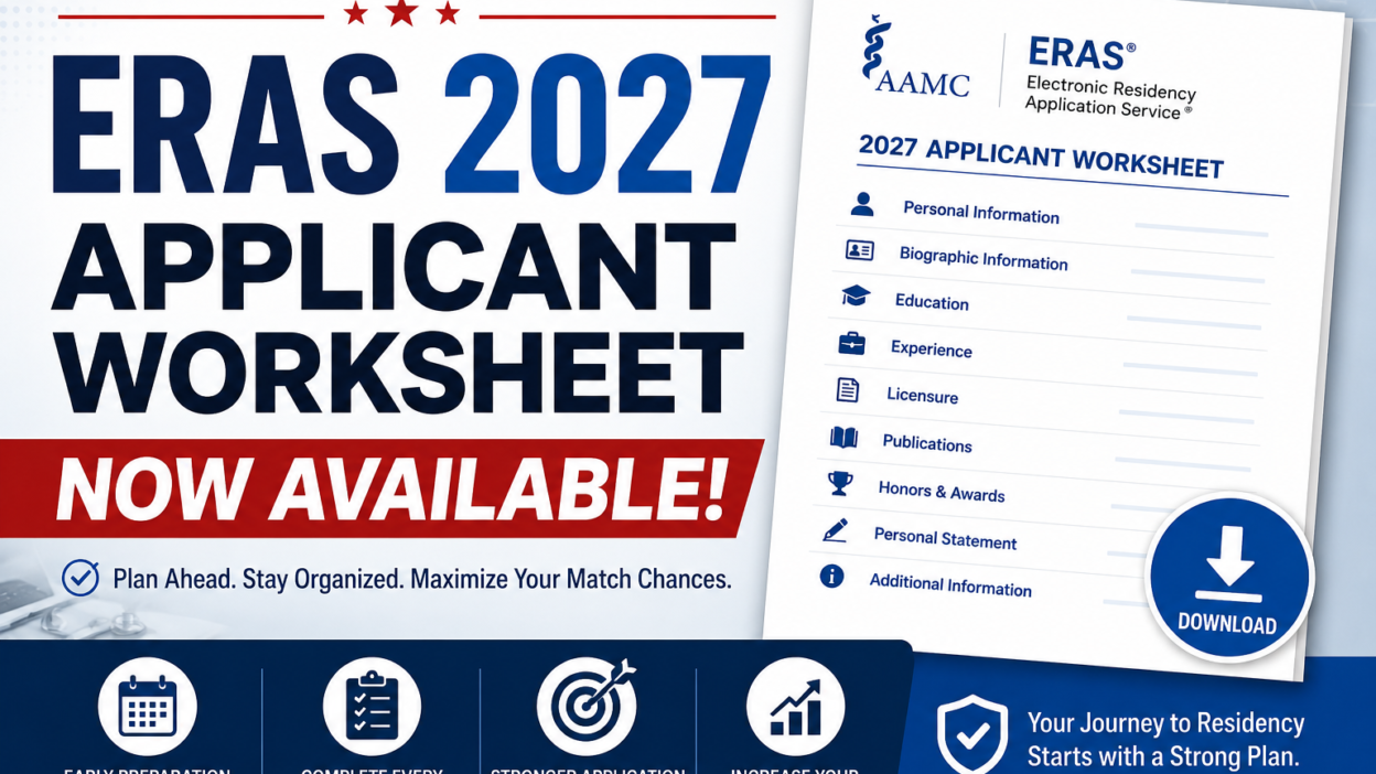 ERAS 2027 Applicant Worksheet