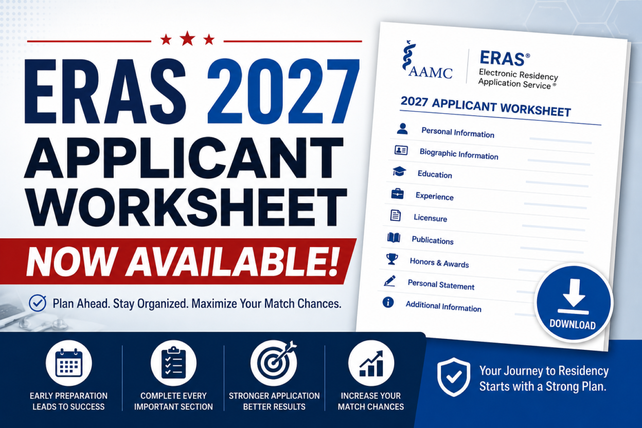 ERAS 2027 Applicant Worksheet