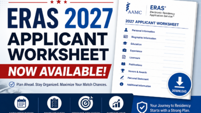 ERAS 2027 Applicant Worksheet