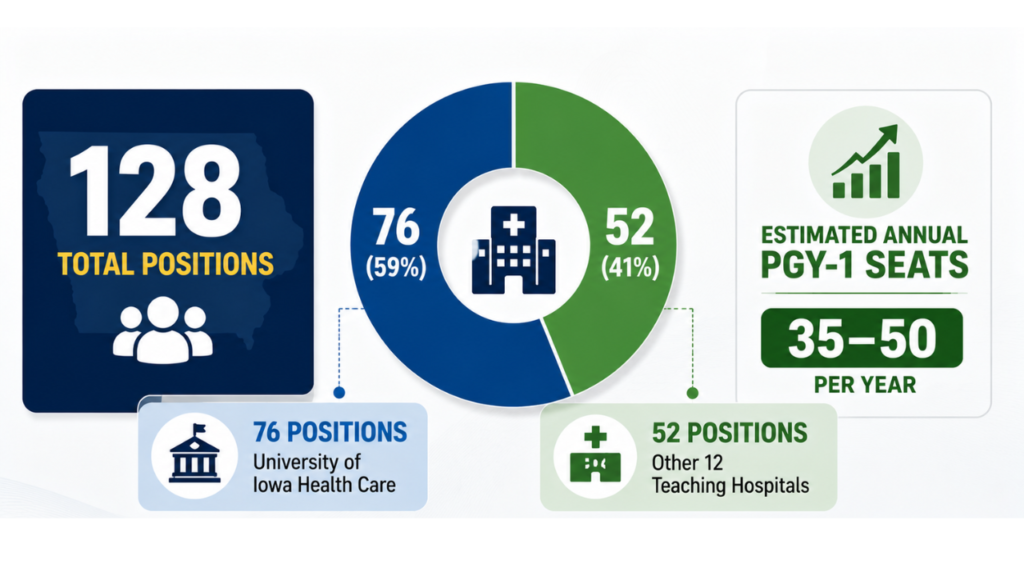 Iowa approves 128 new residency positions